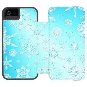 Capa Carteira Incipio Watson™ Para iPhone 5 Padrão Crystal Snowflakes
