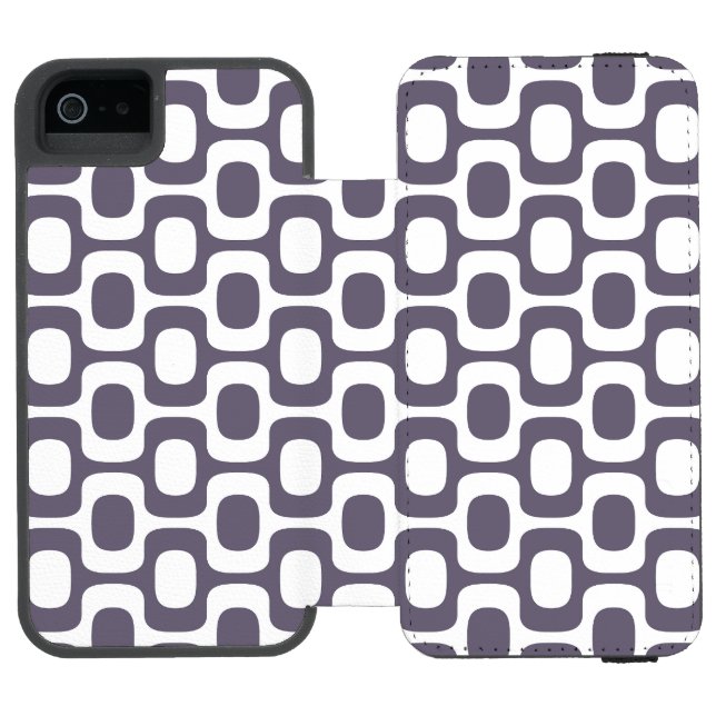Capa Carteira Para iPhone, Incipio Padrão da Calçada de Ipanema, Padrão de Praia, Bra (Fólio aberto)
