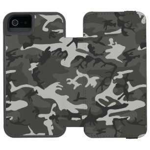Capa Carteira Incipio Watson™ Para iPhone 5 Padrão de Camuflagem Cinza, Padrão Militar, Exérci