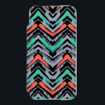 Capa Carteira Incipio Watson™ Para iPhone 5 Padrão De Chevron Desenhado À Mão De cinza, Teal E<br><div class="desc">Padrão desenhado à mão multicolorido com linha ziguezague escovada. Textura perfeita vetorial para web,  impressão,  decoração caseira,  têxtil,  papel de embalagem,  papel de parede,  fundo de cartão de convite,  tecido de moda de primavera de verão © e ® Bigstock® - Todos os direitos reservados.</div>