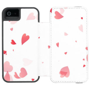 Capa Carteira Incipio Watson™ Para iPhone 5 Padrão de Corações 33