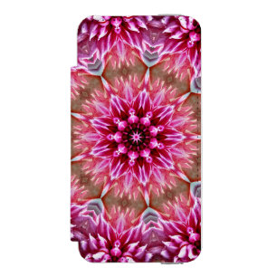 Capa Carteira Incipio Watson™ Para iPhone 5 Padrão de Flor Rosa Mandala Geométrica-67545