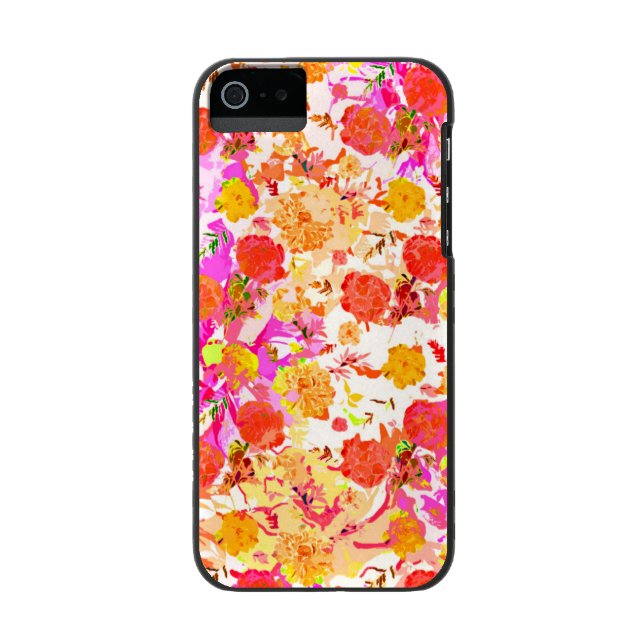 Capa Carteira Para iPhone, Incipio Padrão de flores fofas femininas (Verso da capa interior)