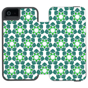Capa Carteira Incipio Watson™ Para iPhone 5 Padrão de Folhas, Padrão de Folhagens, Folhas Verd