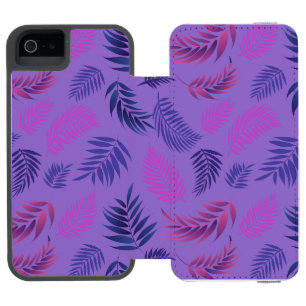 Capa Carteira Incipio Watson™ Para iPhone 5 Padrão de Folhas Tropicais 19