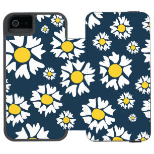 Capa Carteira Incipio Watson™ Para iPhone 5 Padrão de Margaridas, Padrão Floral, Margaridas Br