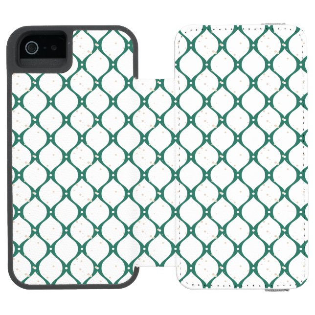 Capa Carteira Para iPhone, Incipio Padrão de Natal 120 (Fólio aberto)