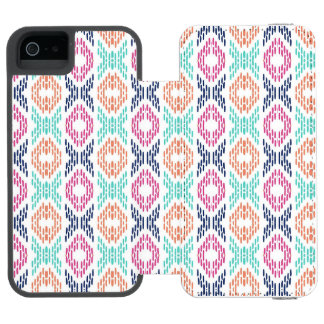 Capa Carteira Incipio Watson™ Para iPhone 5 Padrão geométrico vibrante e colorido em estilo ik