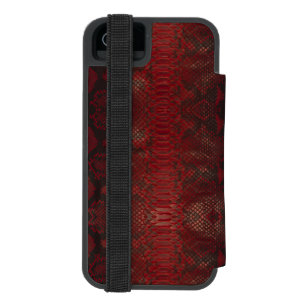 Capa Carteira Incipio Watson™ Para iPhone 5 Padrão Red Python Snakeskin