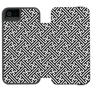 Capa Carteira Incipio Watson™ Para iPhone 5 Padrão Sayagata, japonês, preto e branco