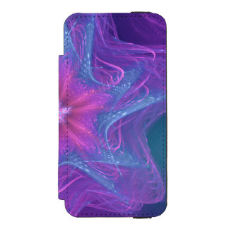 Capa Carteira Incipio Watson™ Para iPhone 5 Paleta ciana delicada fractal