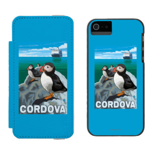 Capa Carteira Incipio Watson™ Para iPhone 5 Papagaio-do-mar & navio de cruzeiros - Cordova,