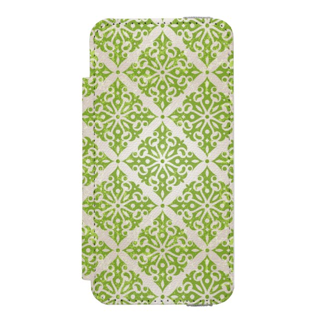 Capa Carteira Para iPhone, Incipio Papel de parede do vintage (Frente do fólio)