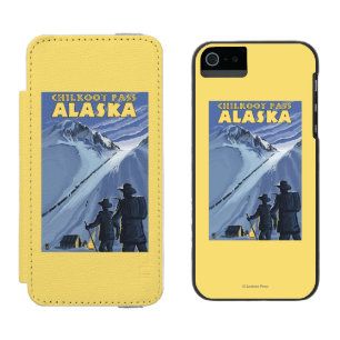 Capa Carteira Incipio Watson™ Para iPhone 5 Passagem de Chilkoot, mineiros Dourados de Alaska
