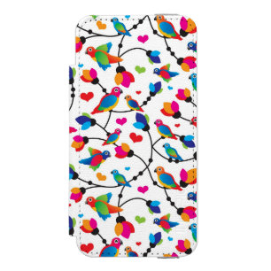 Capa Carteira Incipio Watson™ Para iPhone 5 pássaro colorido bonito do papagaio