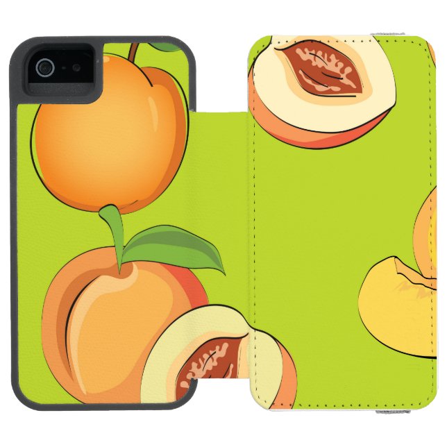 Capa Carteira Para iPhone, Incipio Peach Padrão 4 (Fólio aberto)