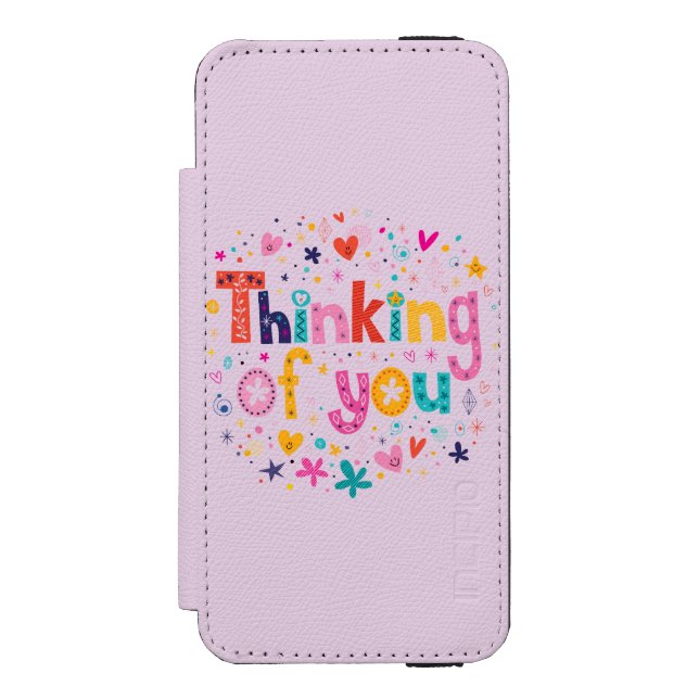 Capa Carteira Para iPhone, Incipio Pensamento de você (Frente do fólio)