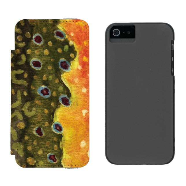 Capa Carteira Para iPhone, Incipio Pesca com moscas (Lado a lado)
