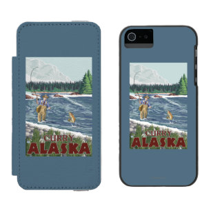Capa Carteira Incipio Watson™ Para iPhone 5 Pescador da mosca - caril, Alaska