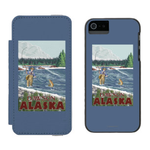 Capa Carteira Incipio Watson™ Para iPhone 5 Pescador da mosca - Dawson, Alaska