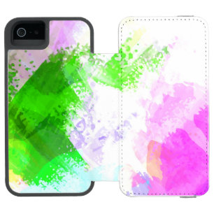 Capa Carteira Incipio Watson™ Para iPhone 5 Pintura aquarela abstrata