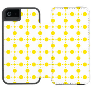 Capa Carteira Incipio Watson™ Para iPhone 5 Pontos Amarelos, Padrão de Pontos, Pontos, Pontilh