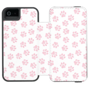 Capa Carteira Incipio Watson™ Para iPhone 5 Porcas, Patas-Cachorros, Patas-Rosa-Bebês