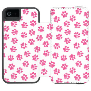 Capa Carteira Incipio Watson™ Para iPhone 5 Porcas, Patas-Cães, Patas-Rosa