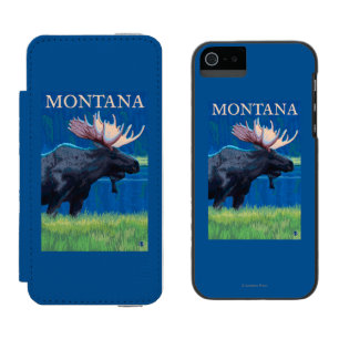 Capa Carteira Incipio Watson™ Para iPhone 5 Poster das viagens vintage de MontanaMoose