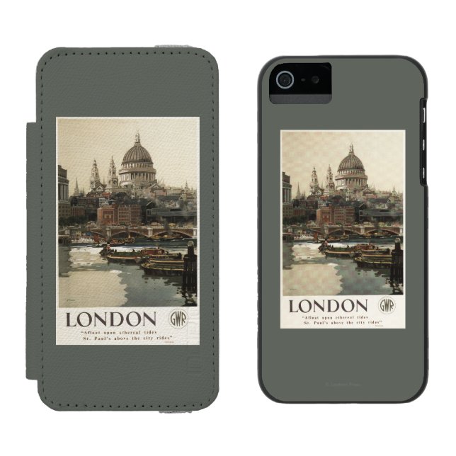 Capa Carteira Para iPhone, Incipio Poster de viagens de Great Western St Paul Railway (Lado a lado)