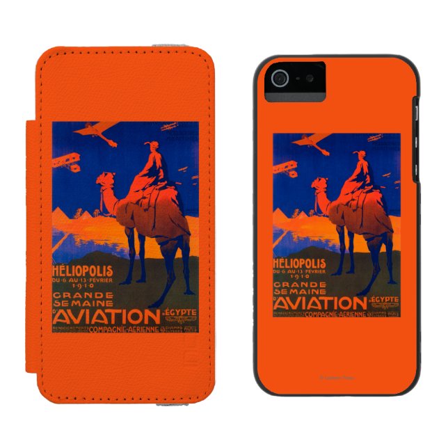 Capa Carteira Para iPhone, Incipio Poster francês do promocional da linha aérea (Lado a lado)