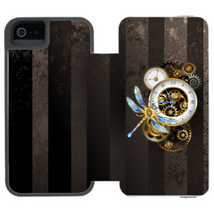 Capa Carteira Incipio Watson™ Para iPhone 5 Relógio Steampunk com Dragonfly Mecânica