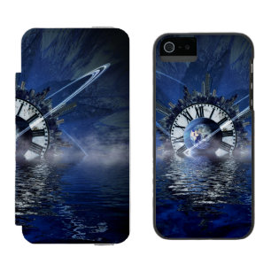 Capa Carteira Incipio Watson™ Para iPhone 5 Respingo do tempo da ficção científica