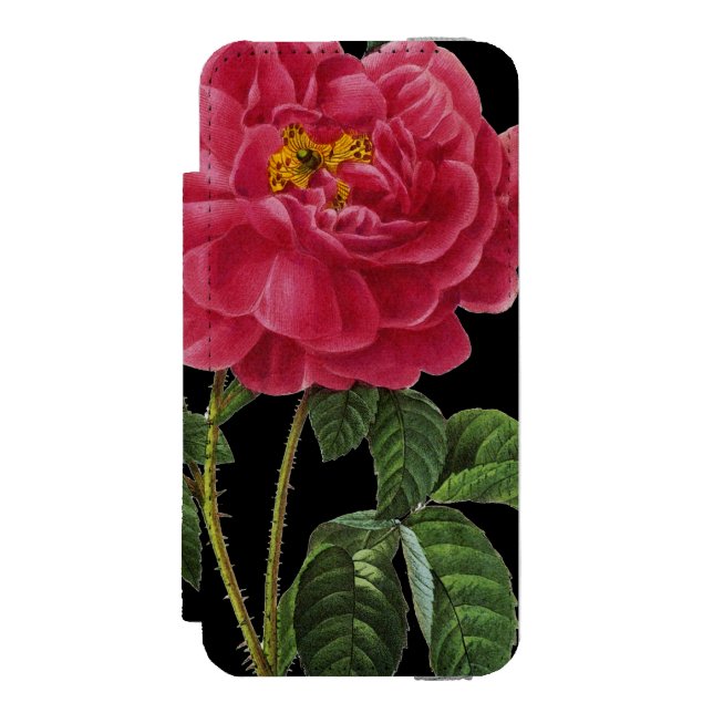 Capa Carteira Para iPhone, Incipio Rosa Gallica (Frente do fólio)