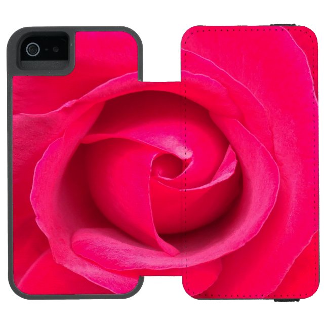 Capa Carteira Para iPhone, Incipio Rosa Rosa Rosa Vermelha Romântica (Fólio aberto)