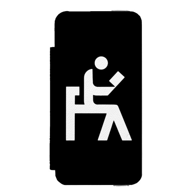 Capa Carteira Para iPhone, Incipio Sala de leitura da biblioteca (Frente do fólio)