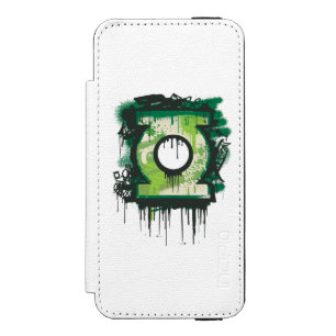 Capa Carteira Incipio Watson™ Para iPhone 5 Símbolo verde dos grafites da lanterna