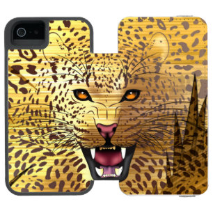 Capa Carteira Incipio Watson™ Para iPhone 5 Território Leopard 1