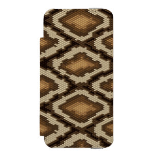 Capa Carteira Incipio Watson™ Para iPhone 5 Teste padrão 2 da pele de cobra do pitão