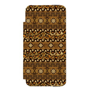Capa Carteira Incipio Watson™ Para iPhone 5 Teste padrão africano da pele da chita