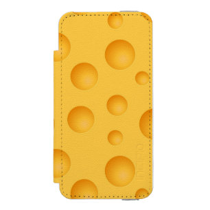 Capa Carteira Incipio Watson™ Para iPhone 5 Teste padrão amarelo do queijo