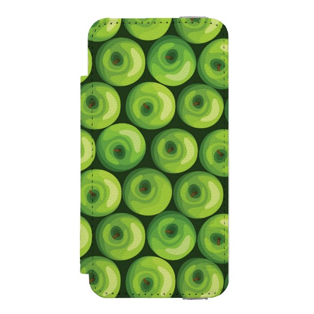 Capa Carteira Para iPhone, Incipio Teste padrão com maçãs verdes (Frente do fólio)