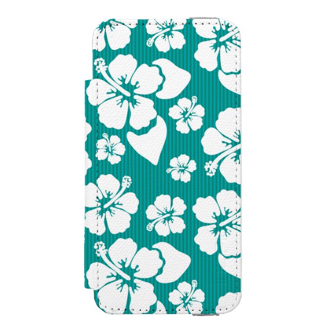 Capa Carteira Para iPhone, Incipio Teste padrão de flor havaiano do hibiscus (Frente do fólio)