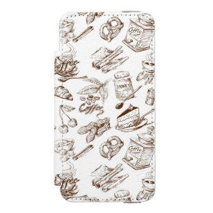 Capa Carteira Incipio Watson™ Para iPhone 5 Teste padrão de papel