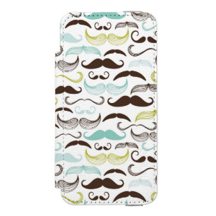 Capa Carteira Incipio Watson™ Para iPhone 5 Teste padrão do bigode, estilo retro 2