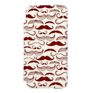 Capa Carteira Incipio Watson™ Para iPhone 5 Teste padrão do bigode, estilo retro 3