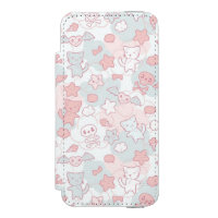 teste padrão do kawaii com doodle