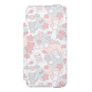 Capa Carteira Incipio Watson™ Para iPhone 5 teste padrão do kawaii com doodle