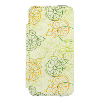 Capa Carteira Incipio Watson™ Para iPhone 5 Teste padrão do limão