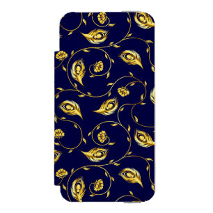 Capa Carteira Incipio Watson™ Para iPhone 5 Teste padrão do sari do pavão